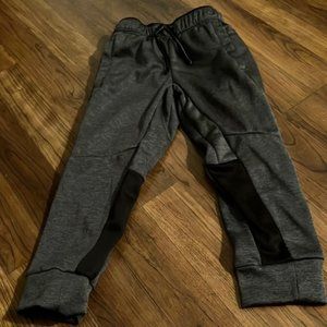 Grey with black pull on pants
